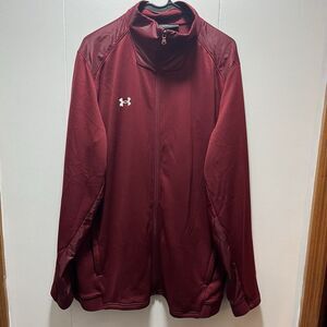 Under Armour Mens Command Warm-Up Training‎ Full-Zip Jacket Cardinal Red Size XL